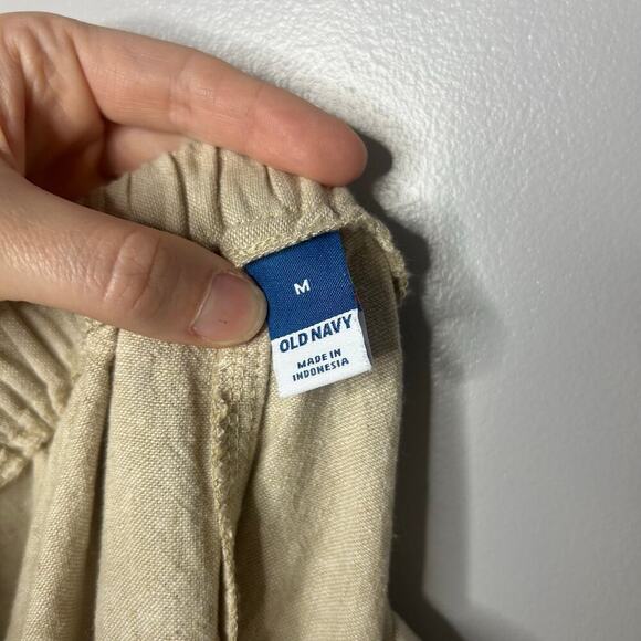 Old Navy Linen Blend Column Skirt Women’s Medium Natural Tan Maxi Beachy Neutral - Picture 11 of 11